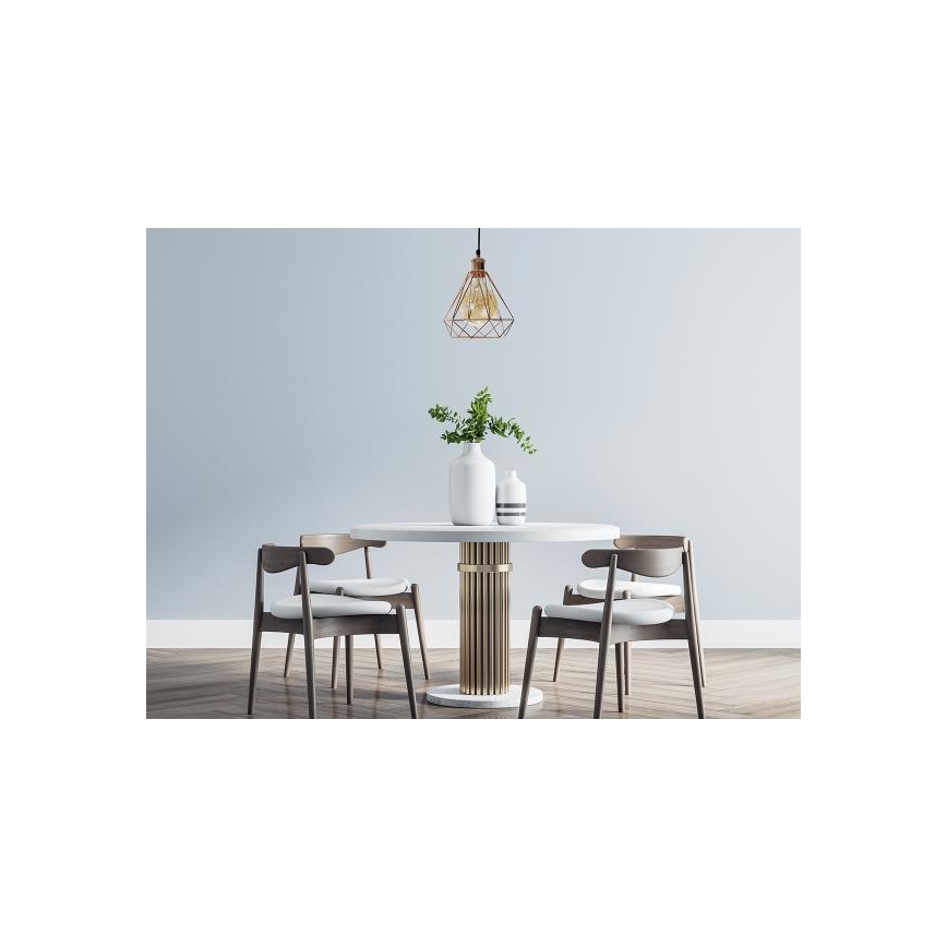 Suspension filaire 1xE27/60W/230V d. 22 cm cuivre