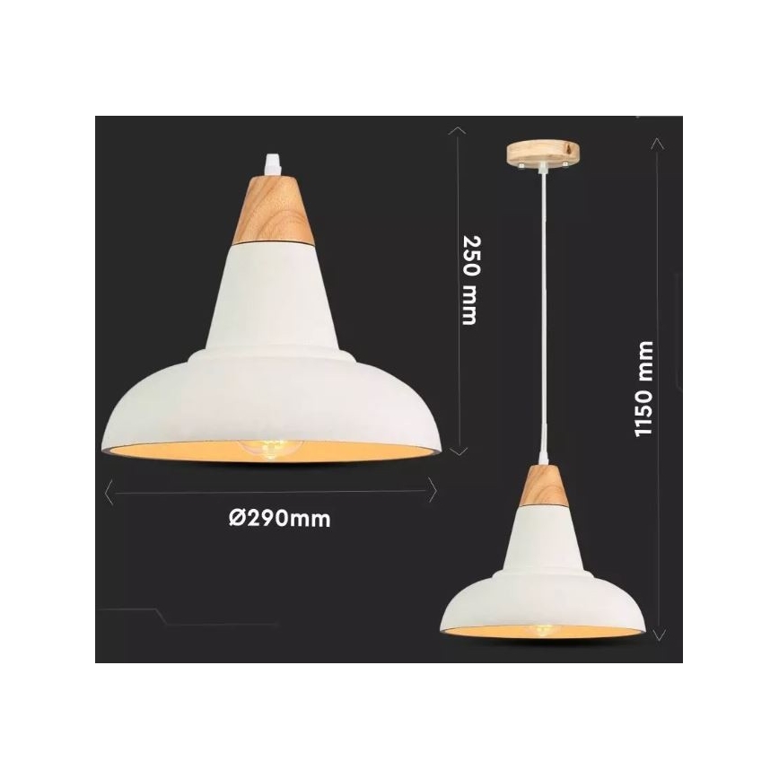 Suspension filaire 1xE27/60W/230V