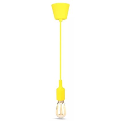 Suspension filaire 1xE27/60W/230V jaune