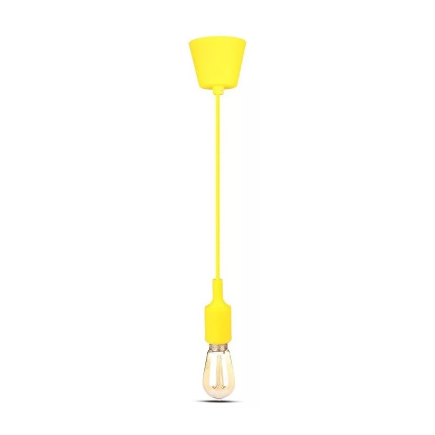 Suspension filaire 1xE27/60W/230V jaune