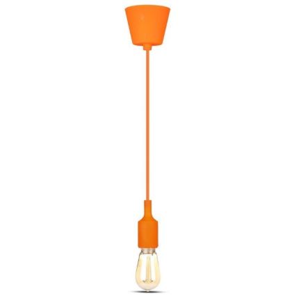 Suspension filaire 1xE27/60W/230V orange