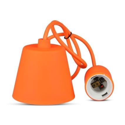 Suspension filaire 1xE27/60W/230V orange