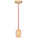 Suspension filaire 1xE27/60W/230V rouge