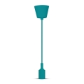 Suspension filaire 1xE27/60W/230V turquoise
