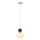 Suspension filaire 1xG9/7W/230V blanc/marron