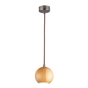 Suspension filaire 1xGU10/10W/230V frêne/bois massif marron