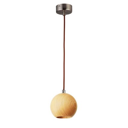 Suspension filaire 1xGU10/10W/230V frêne/bois massif marron