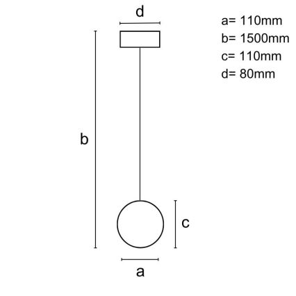 Suspension filaire 1xGU10/10W/230V frêne/bois massif marron