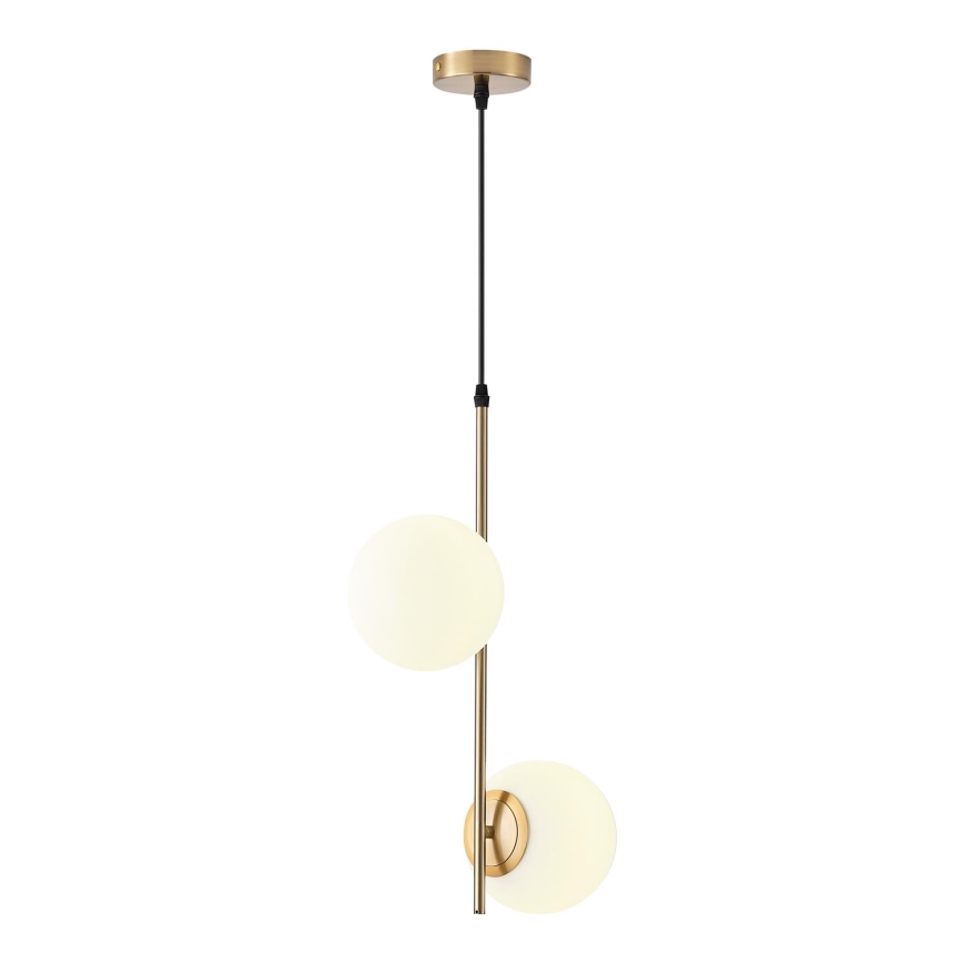 Suspension filaire 2xE27/40W/230V laiton