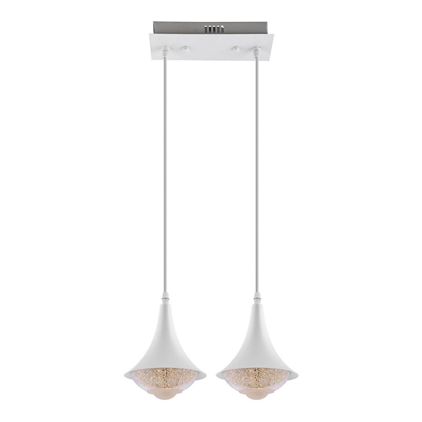 Suspension filaire 2xLED/9W/230V blanc