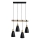Suspension filaire 4xE27/60W/230V noir