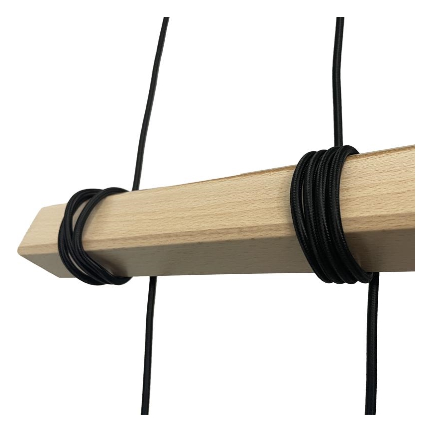 Suspension filaire 4xE27/60W/230V noir