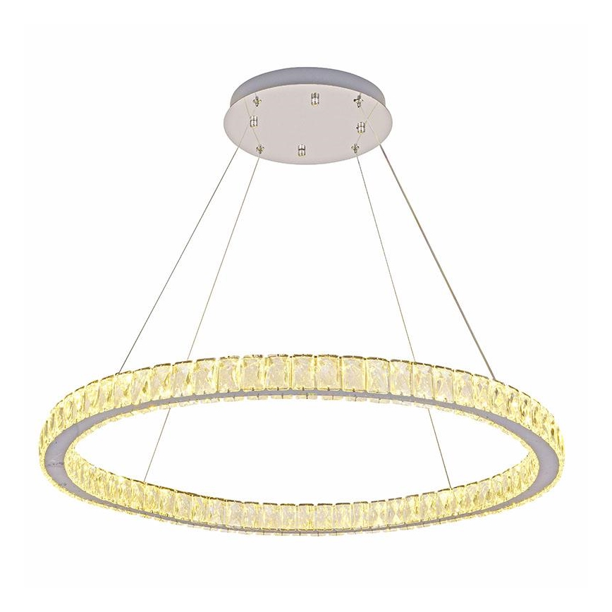 Suspension filaire à intensité variable LED/100W/230V 3000-6500K argent + Télécommande