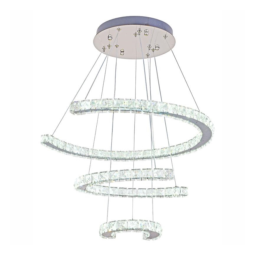 Suspension filaire à intensité variable LED/100W/230V 3000-6500K argent + Télécommande