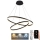 Suspension filaire à intensité variable LED/100W/230V 3000-6500K d. 80 cm + Télécommande