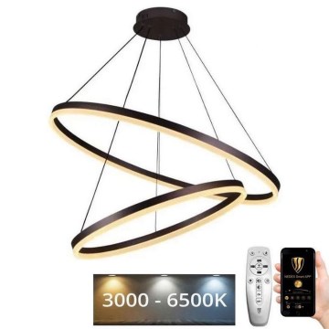 Suspension filaire à intensité variable LED/100W/230V 3000-6500K d. 80 cm + Télécommande