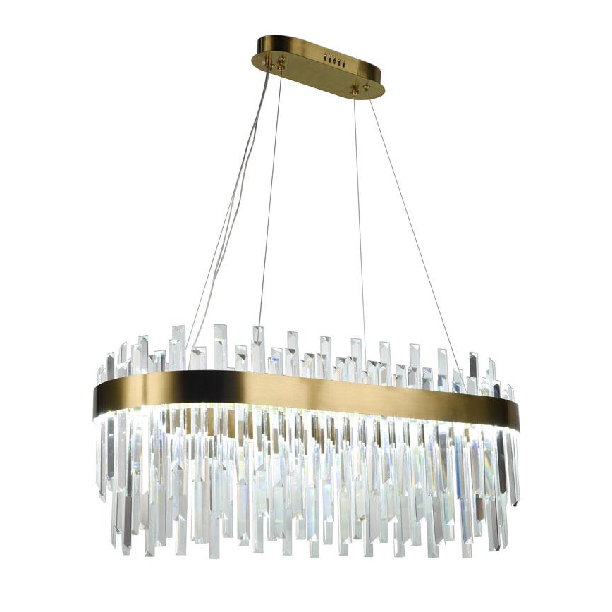 Suspension filaire à intensité variable LED/100W/230V 3000-6500K doré + télécommande