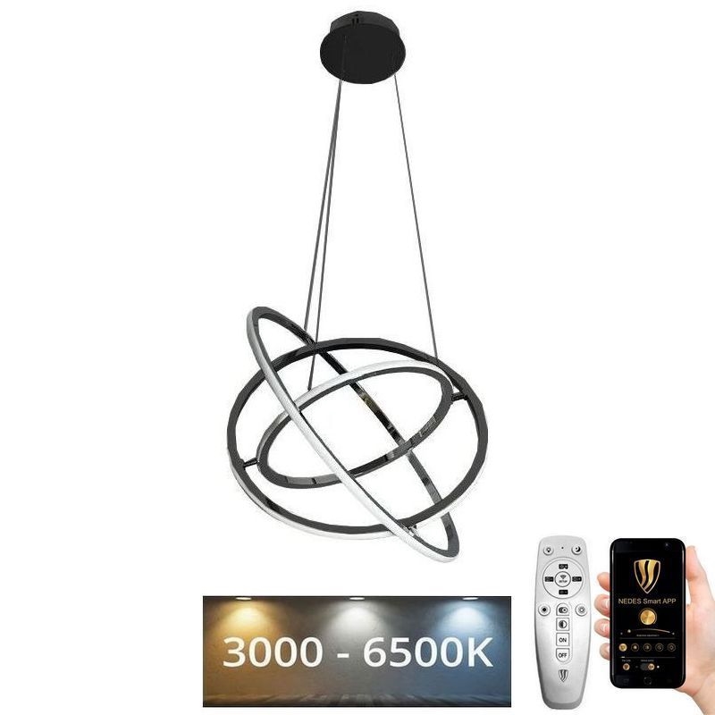 Suspension filaire à intensité variable LED/105W/230V 3000-6500K d. 60 cm + Télécommande