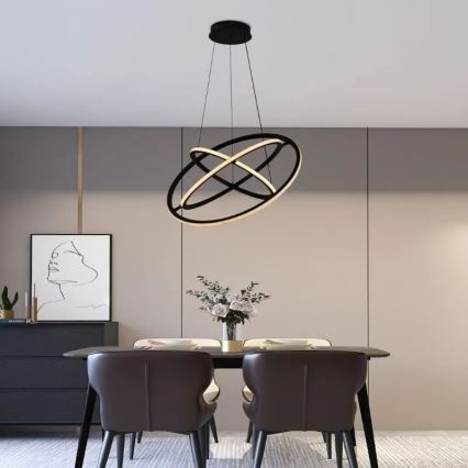Suspension filaire à intensité variable LED/105W/230V 3000-6500K d. 60 cm + Télécommande