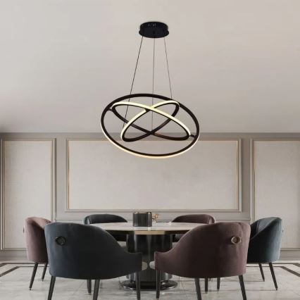 Suspension filaire à intensité variable LED/105W/230V 3000-6500K d. 60 cm + Télécommande