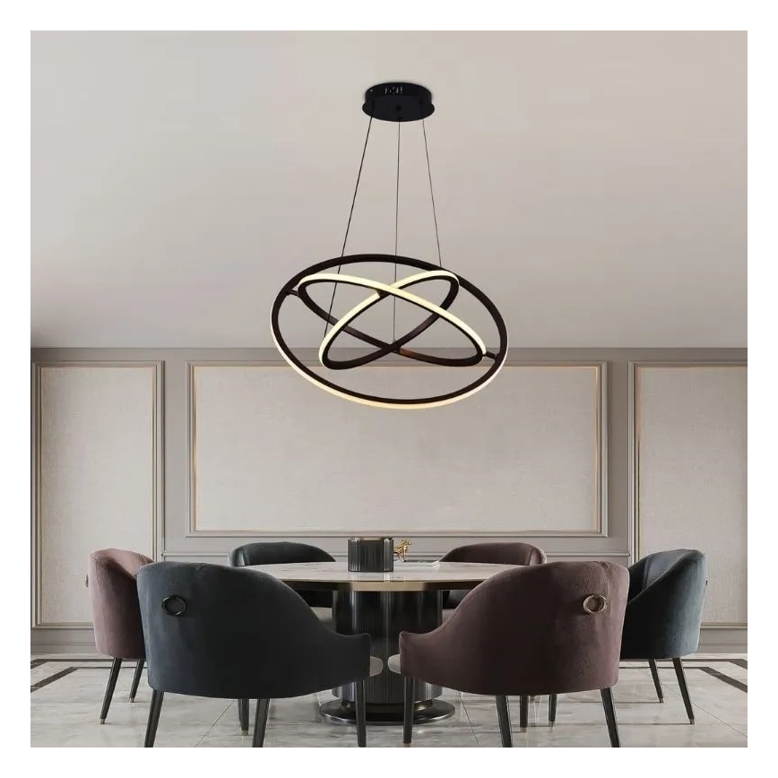 Suspension filaire à intensité variable LED/105W/230V 3000-6500K d. 60 cm + Télécommande