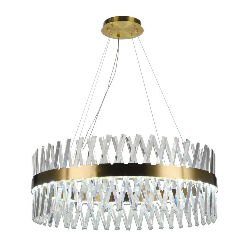 Suspension filaire à intensité variable LED/110W/230V 3000-6500K doré + télécommande