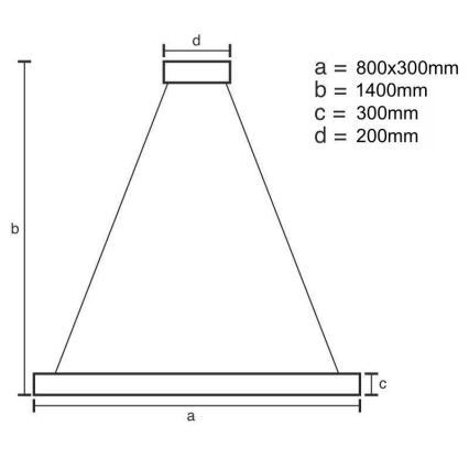 Suspension filaire à intensité variable LED/110W/230V 3000-6500K doré + télécommande