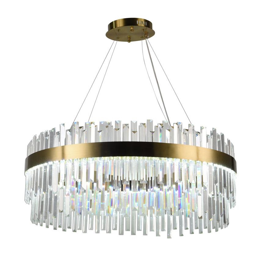 Suspension filaire à intensité variable LED/110W/230V 3000-6500K doré + télécommande