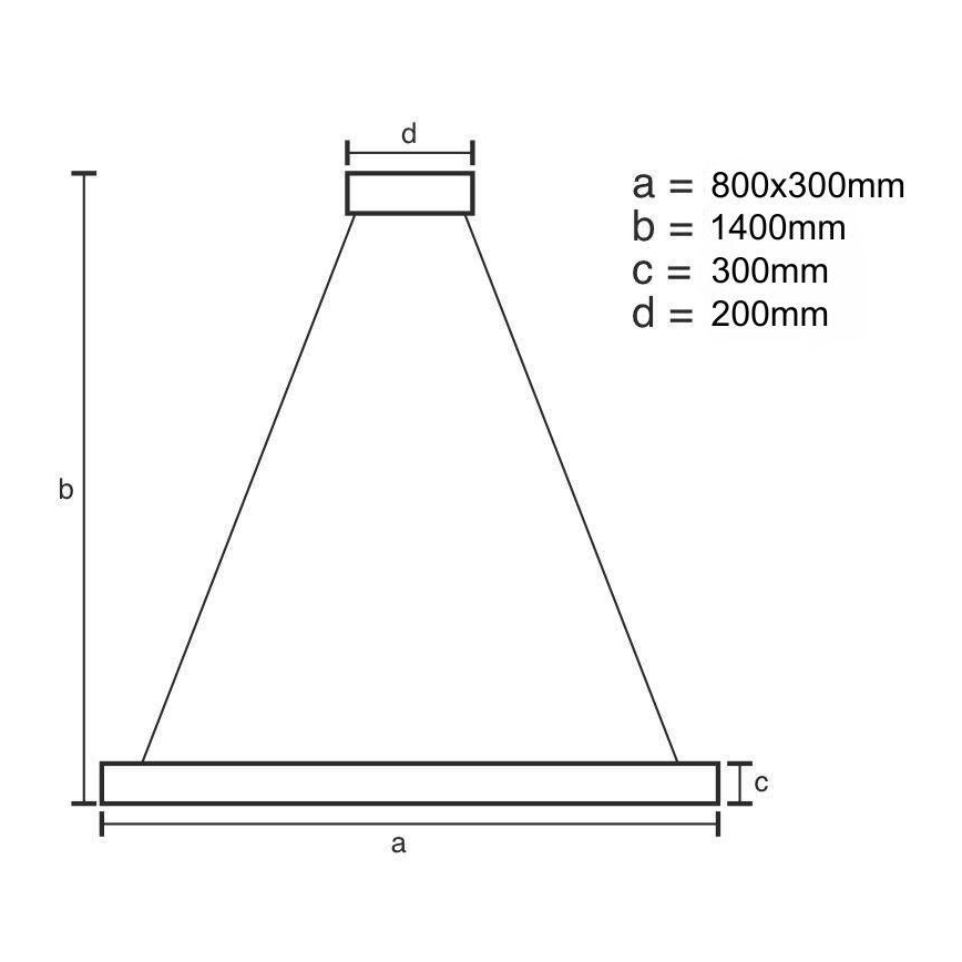 Suspension filaire à intensité variable LED/110W/230V 3000-6500K doré + télécommande