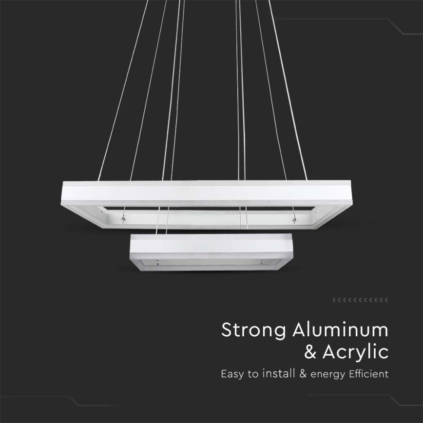 Suspension filaire à intensité variable LED/113W/230V 3000K blanc