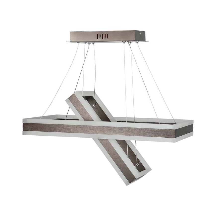 Suspension filaire à intensité variable LED/113W/230V 3000K marron