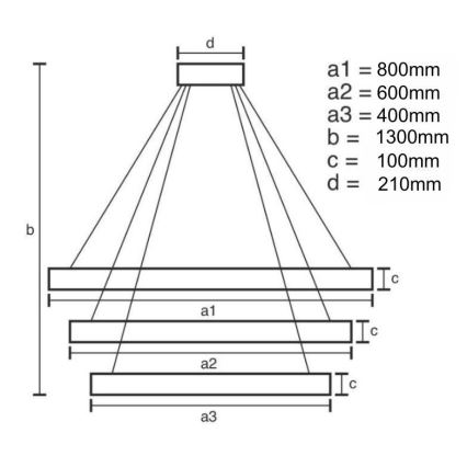 Suspension filaire en cristal à intensité variable LED/115W/230V 3000-6500K chrome brillant + télécommande