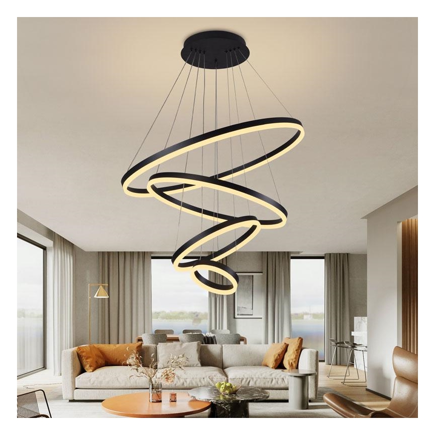 Suspension filaire à intensité variable LED/125W/230V 3000-6500K + télécommande