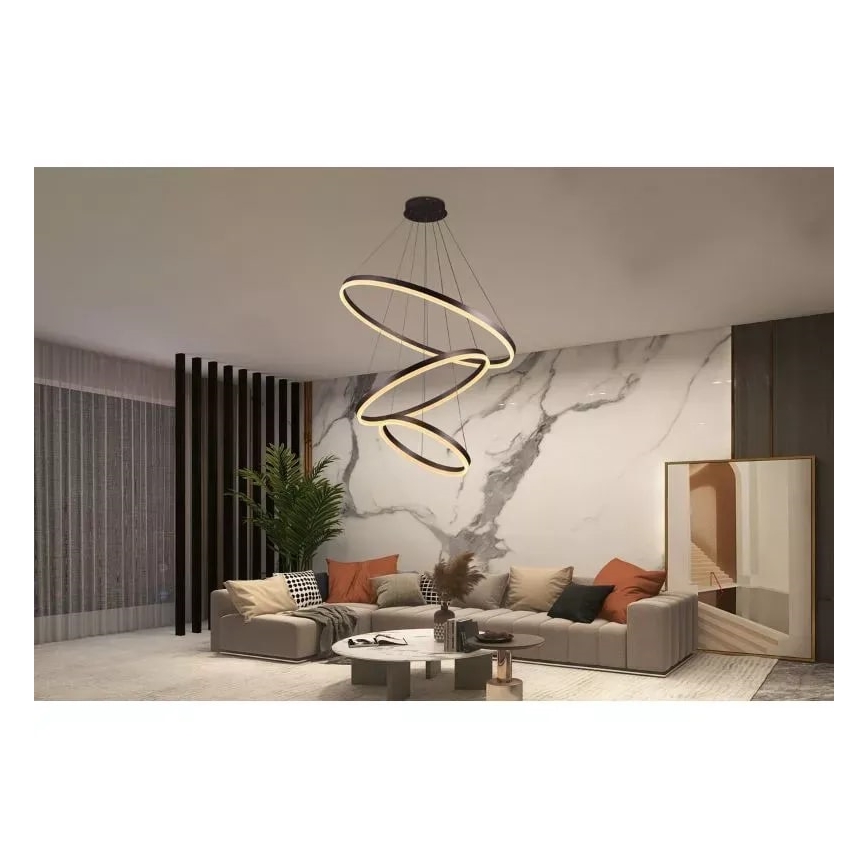 Suspension filaire à intensité variable LED/125W/230V 3000-6500K + télécommande