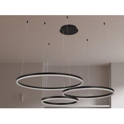 Suspension filaire à intensité variable LED/125W/230V 3000-6500K d. 80 cm + Télécommande