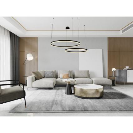 Suspension filaire à intensité variable LED/128W/230V 3000-6500K + Télécommande
