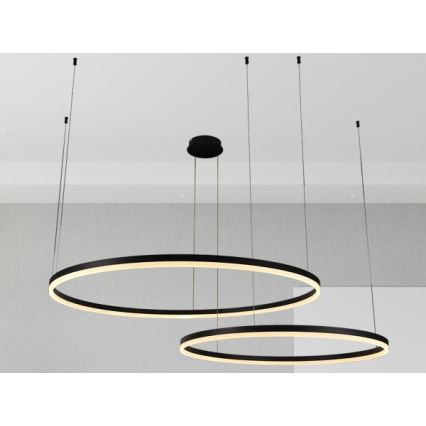 Suspension filaire à intensité variable LED/128W/230V 3000-6500K + Télécommande