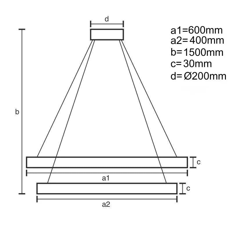 Suspension filaire à intensité variable LED/130W/230V 3000-6500K + télécommande