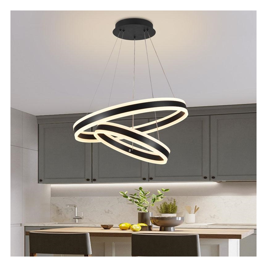 Suspension filaire à intensité variable LED/135W/230V 3000-6500K + télécommande