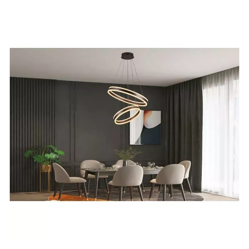 Suspension filaire à intensité variable LED/135W/230V 3000-6500K + télécommande