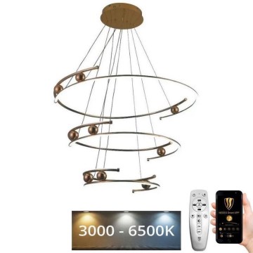 Suspension filaire à intensité variable LED/170W/230V 3000-6500K d. 80 cm + Télécommande