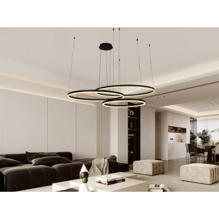 Suspension filaire à intensité variable LED/170W/230V 3000-6500K d. 100 cm + Télécommande