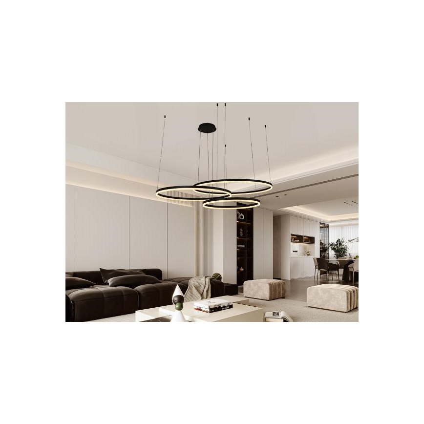 Suspension filaire à intensité variable LED/170W/230V 3000-6500K d. 100 cm + Télécommande