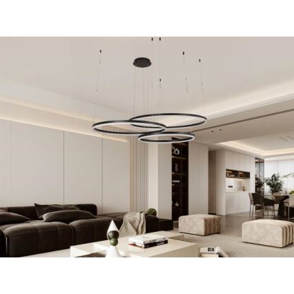 Suspension filaire à intensité variable LED/170W/230V 3000-6500K d. 100 cm + Télécommande