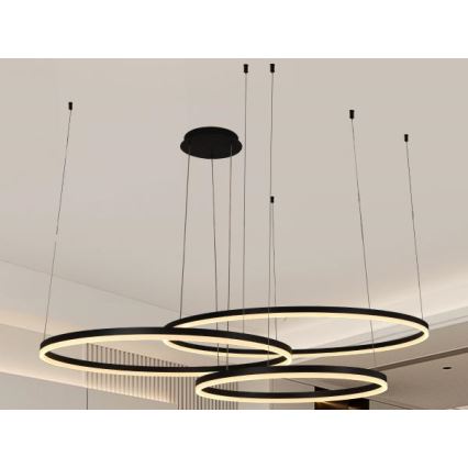 Suspension filaire à intensité variable LED/170W/230V 3000-6500K d. 100 cm + Télécommande