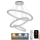 Suspension filaire à intensité variable LED/210W/230V 3000-6500K argent + Télécommande
