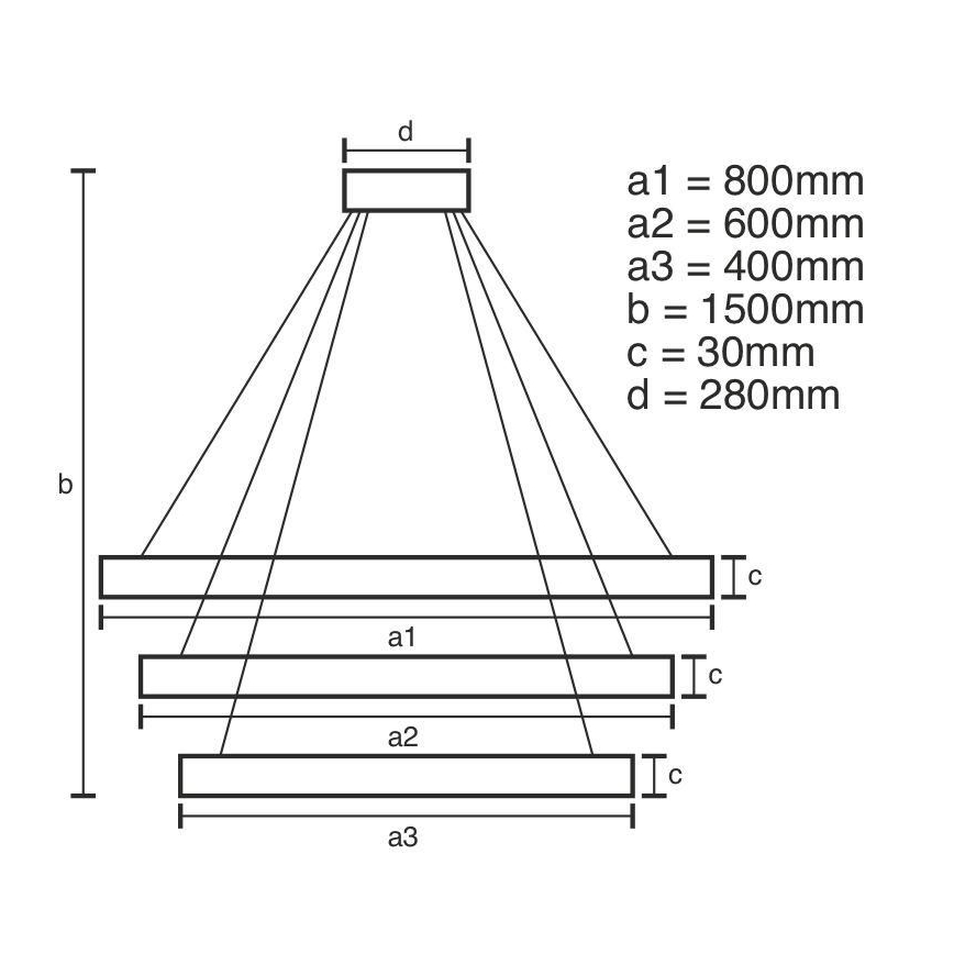 Suspension filaire à intensité variable LED/210W/230V 3000-6500K argent + Télécommande