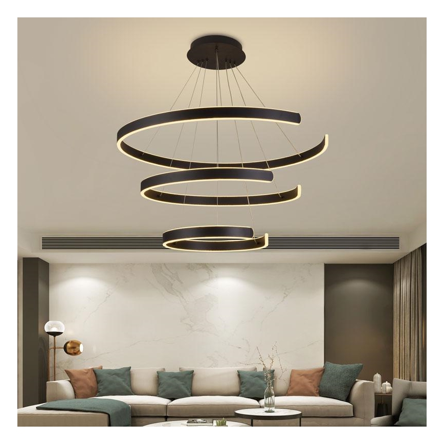 Suspension filaire à intensité variable LED/220W/230V 3000-6500K + télécommande