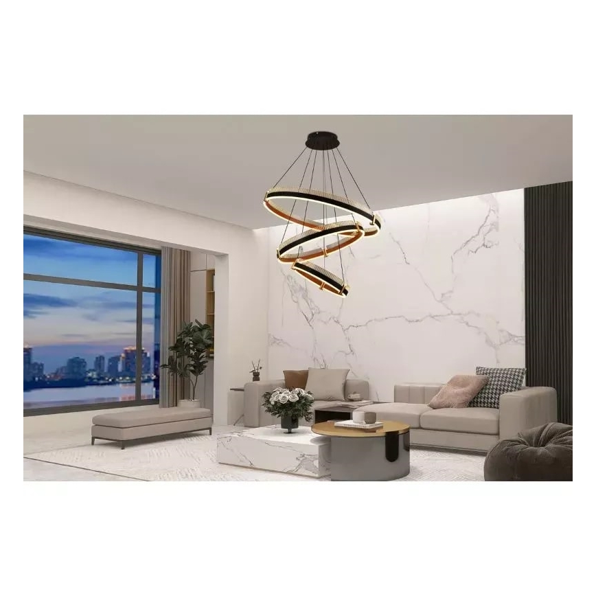 Suspension filaire à intensité variable LED/240W/230V 3000-6500K + télécommande