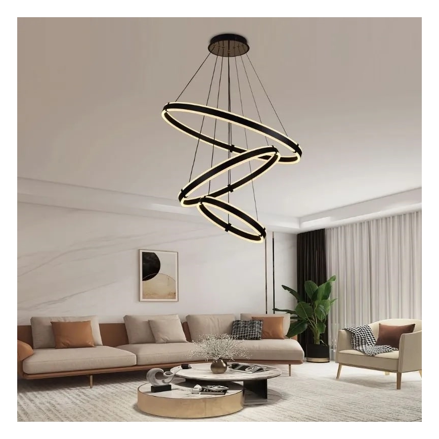 Suspension filaire à intensité variable LED/250W/230V 3000-6500K + télécommande